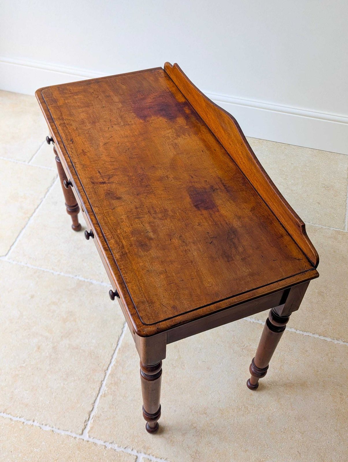 Antique Victorian Mahogany Writing Table C.1870 photo Furniture