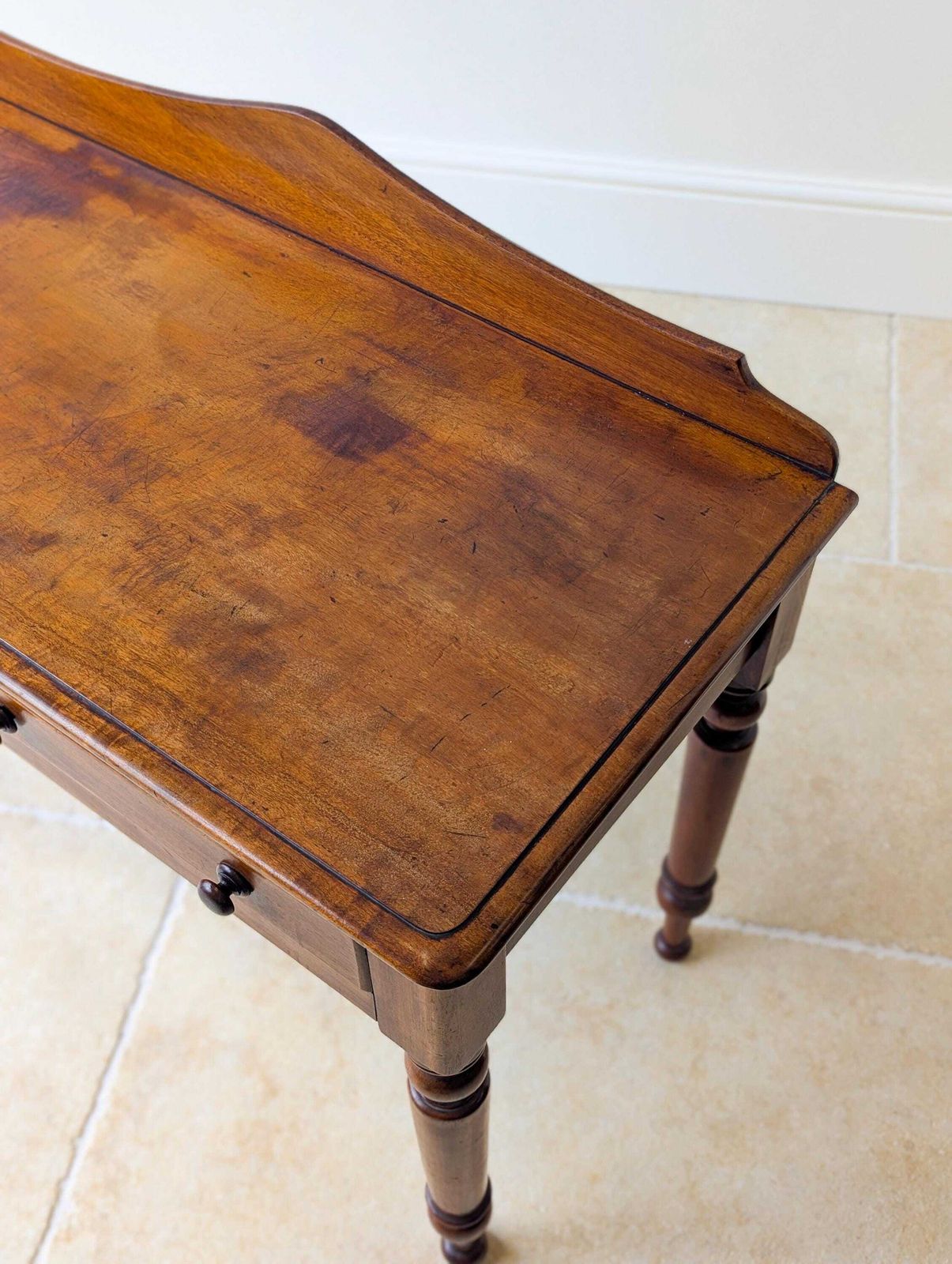 695.0 Antique Victorian Mahogany Writing Table C.1870 photo