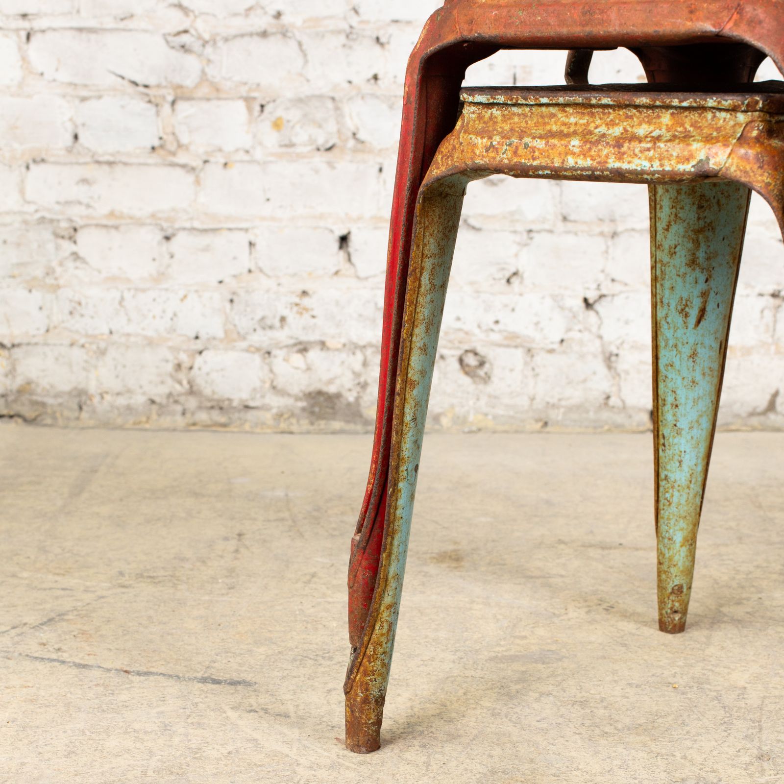 Red Vintage French Tolix Cafe Chair photo buy