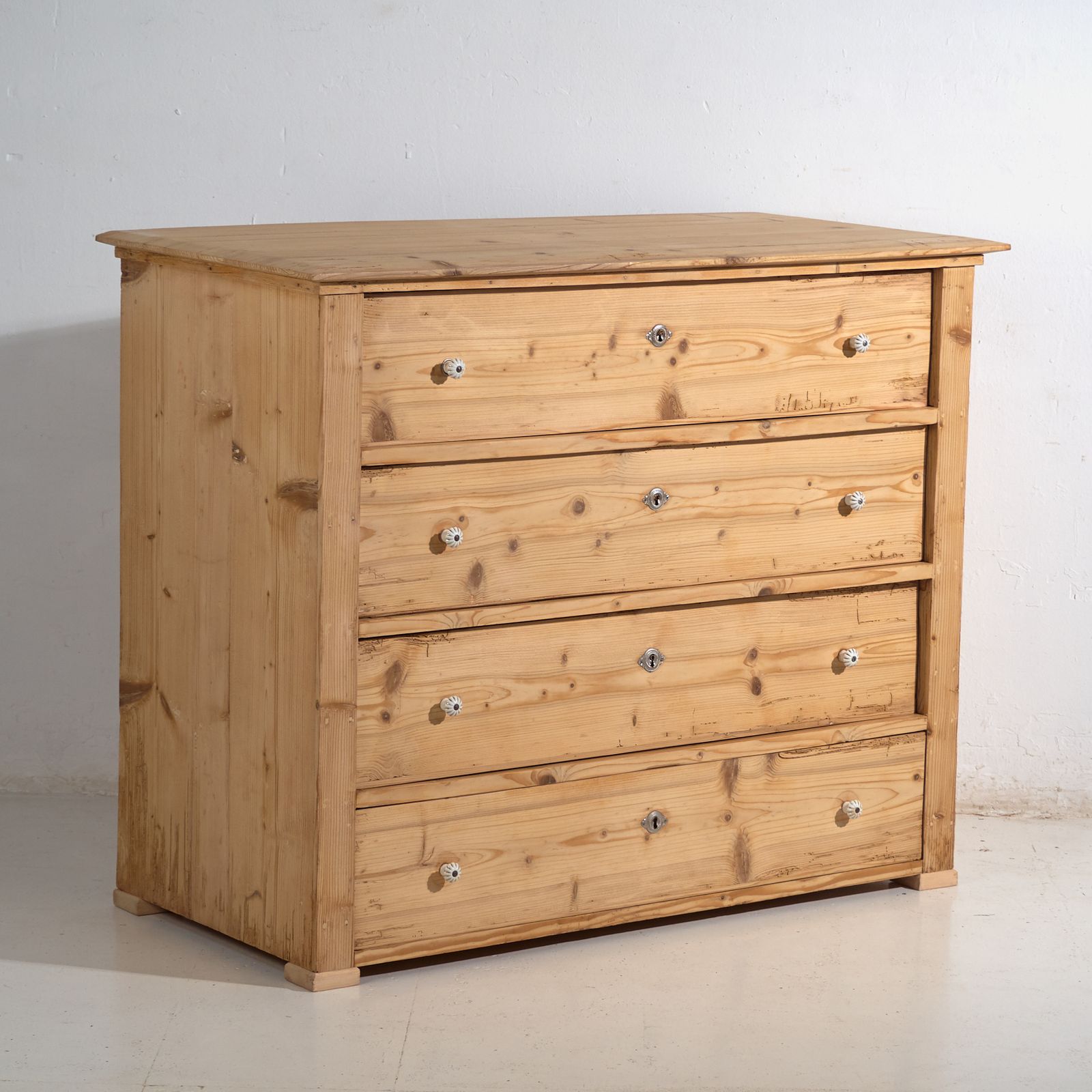 Furniture Chest Of Drawers In Stripped Pine – Central Europe, Circa 1920 photo
