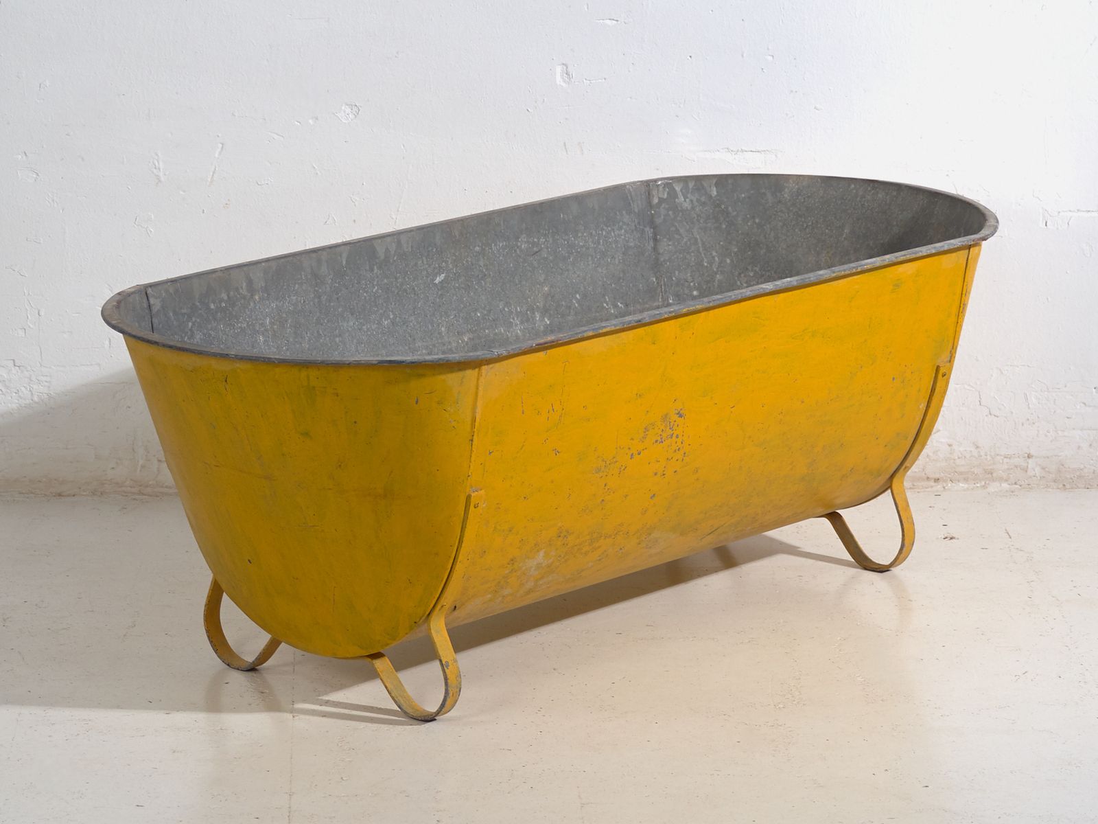Rustic Galvanized Metal Container For Garden Or Storage – Central Europe, Circa 1910