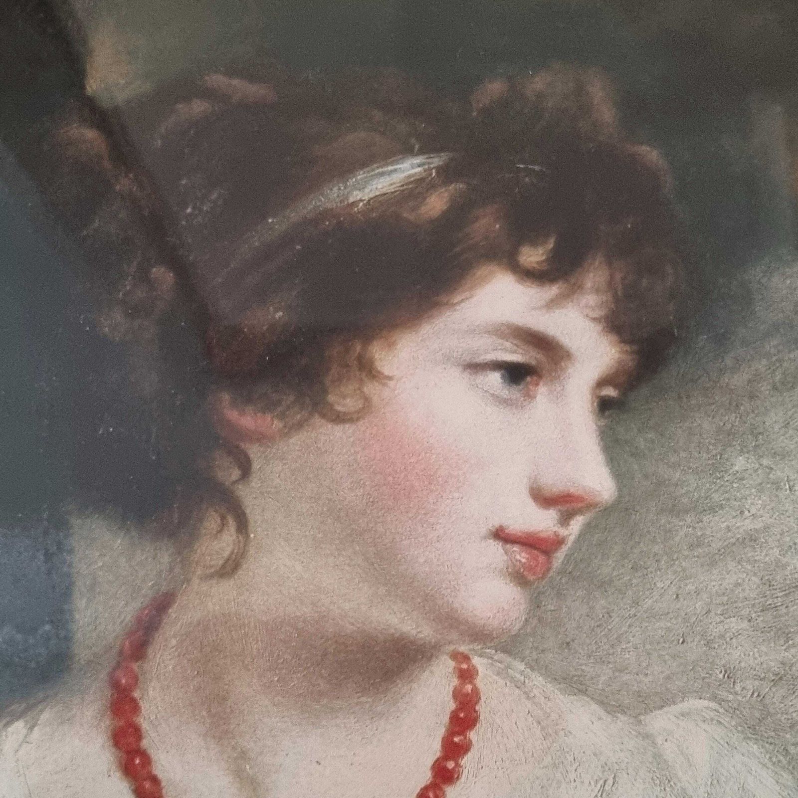 Vintage Framed Portrait Print: Jane Elizabeth Harley, Countess Of Oxford photo furniture