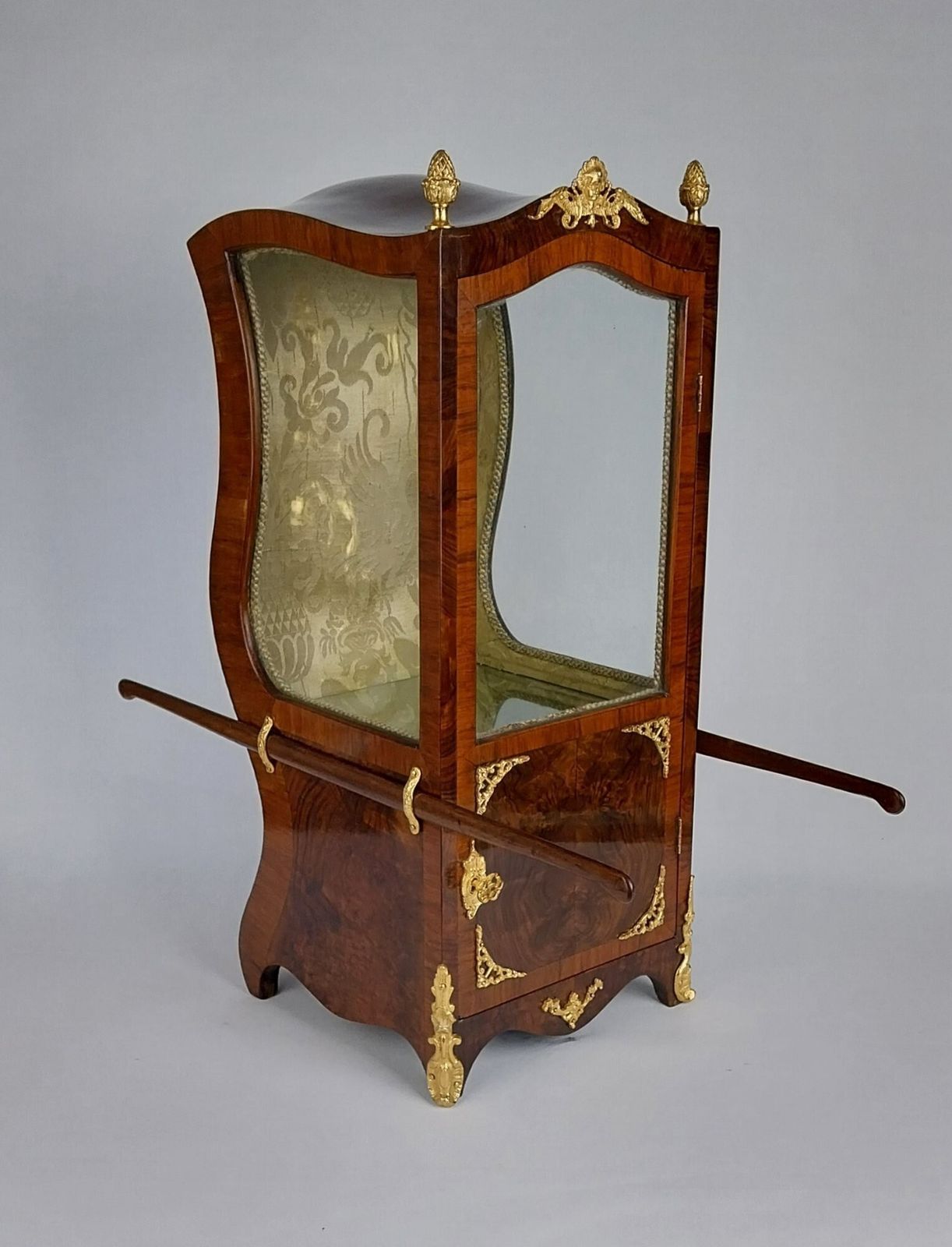 Rare French Table Top Sedan Vitrine Cabinet