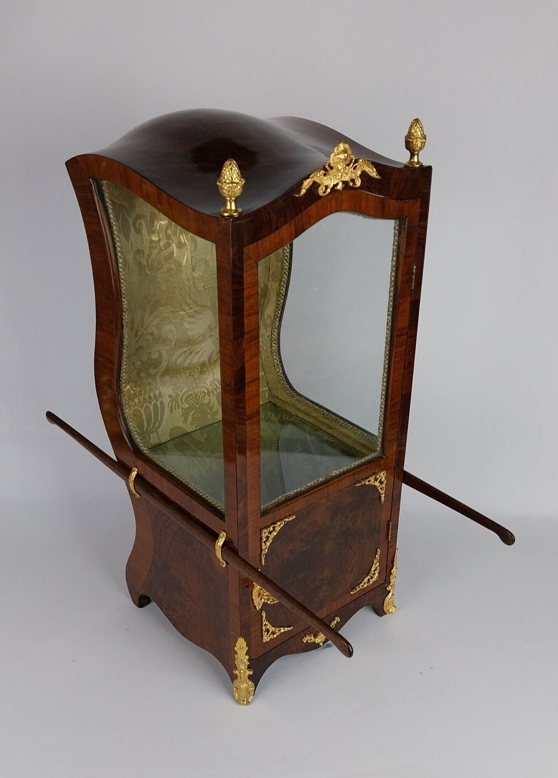 photo furniture Rare French Table Top Sedan Vitrine Cabinet