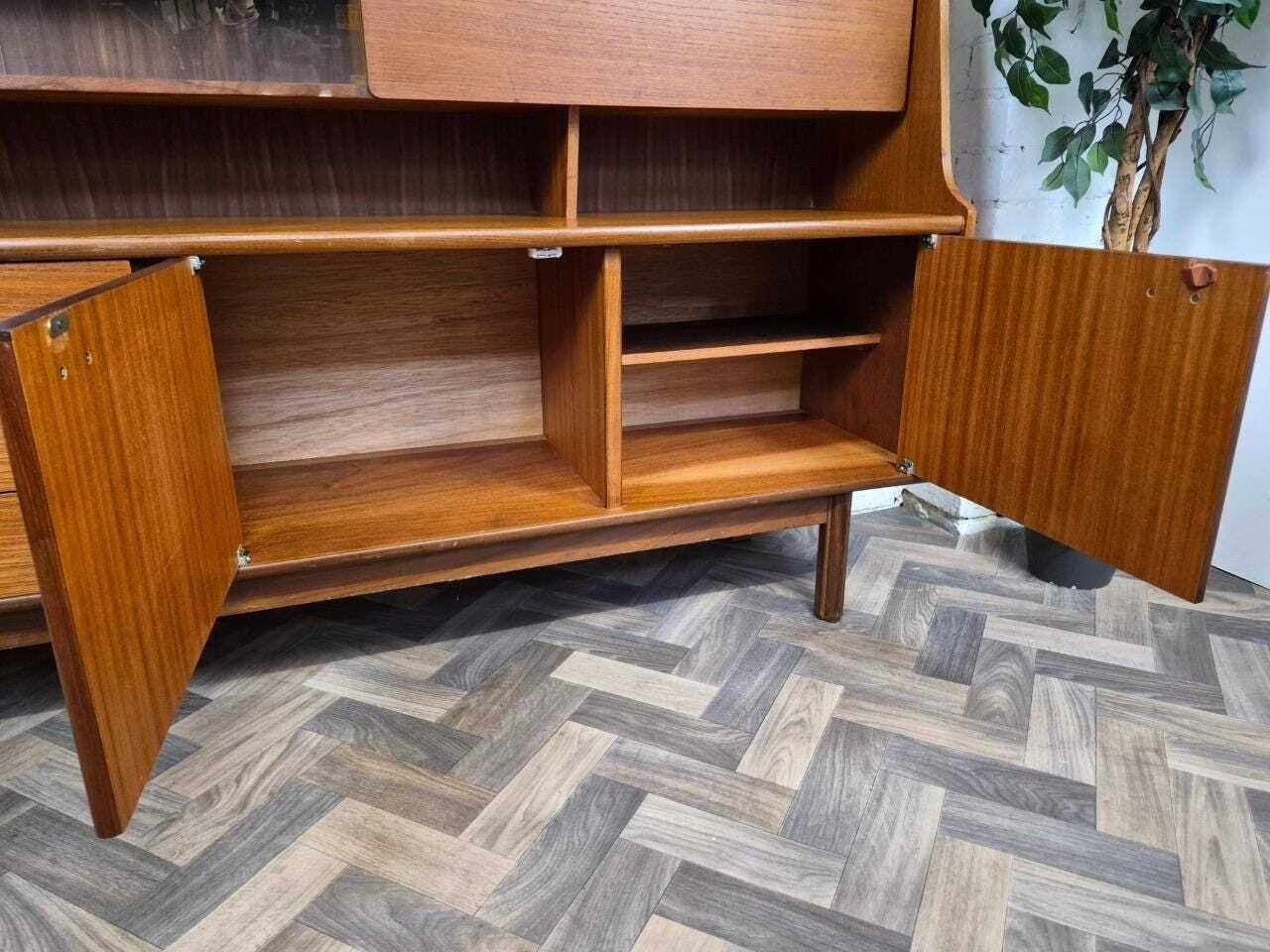 photo for sale Vintage Mid Century Portwood Teak Sideboard Highboard Scandi Danish Retro Mcm