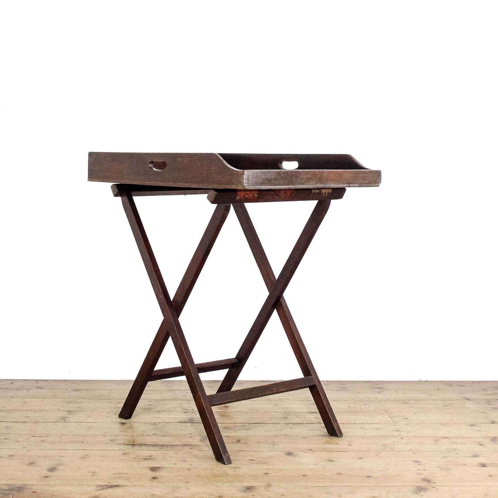 Antique Butlers Tray Table | Antique Furniture | Antique Side Table | Tray Top Side Table | Antique (M 6536) photo furniture