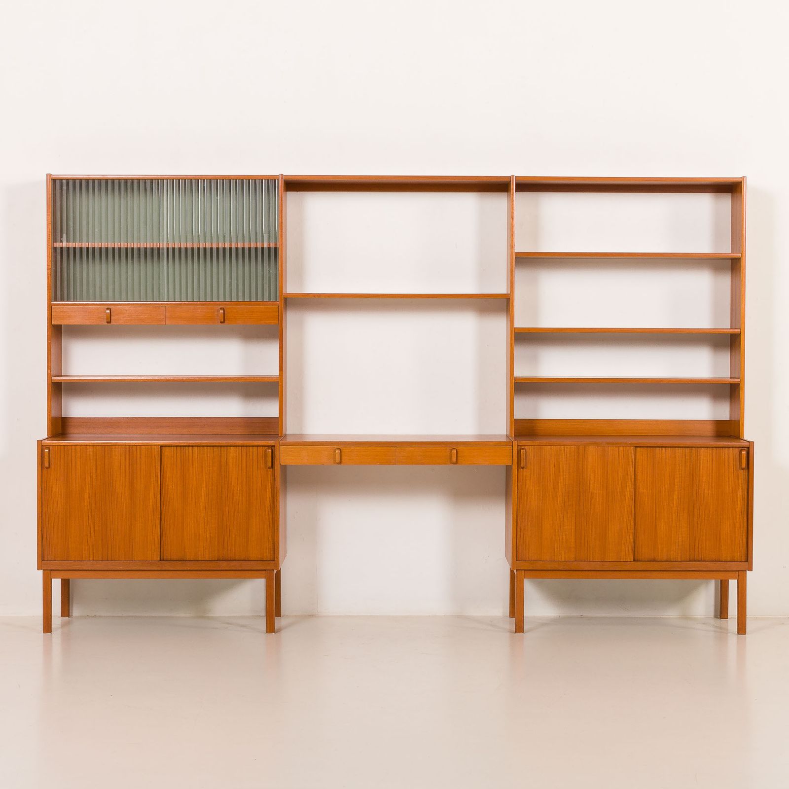 Free Standing Wall Unit With A Desk By Bertil Fridhagen For Bodaford, Sweden, 1960 photo for sale