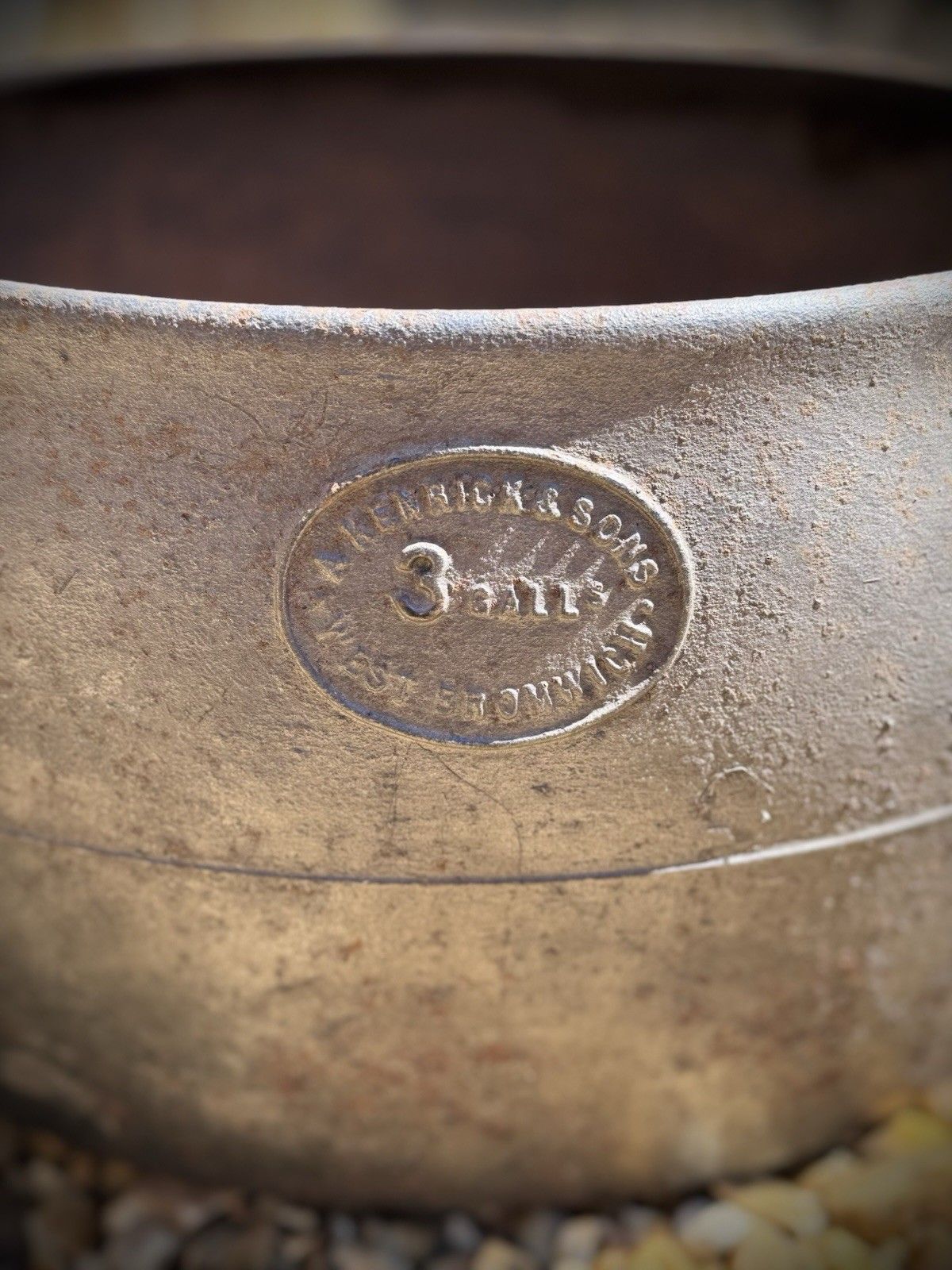 Antique A. Kendrick & Sons Cast Iron Cauldron /Planter/Log Holder photo furniture