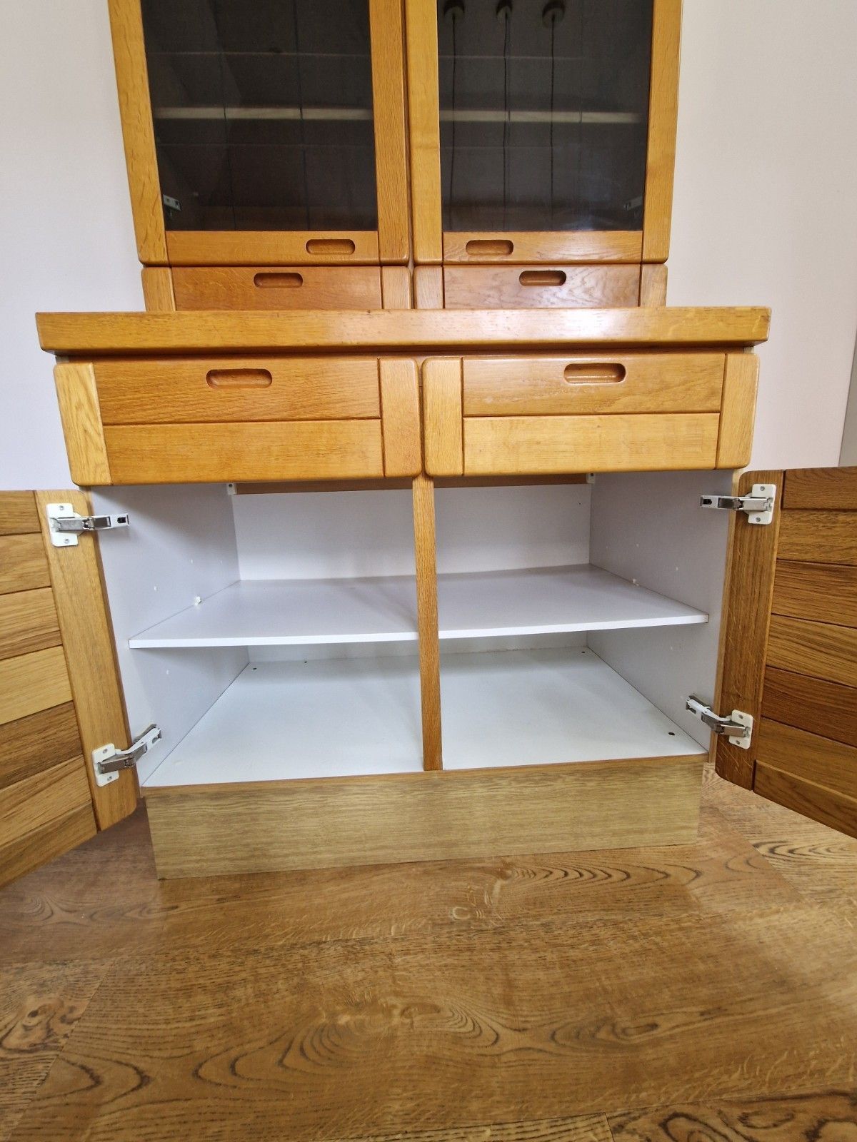 photo buy 1970s Danish Vantinge Mobelindustri Oak Display Cabinet | Vintage Glass Fronted