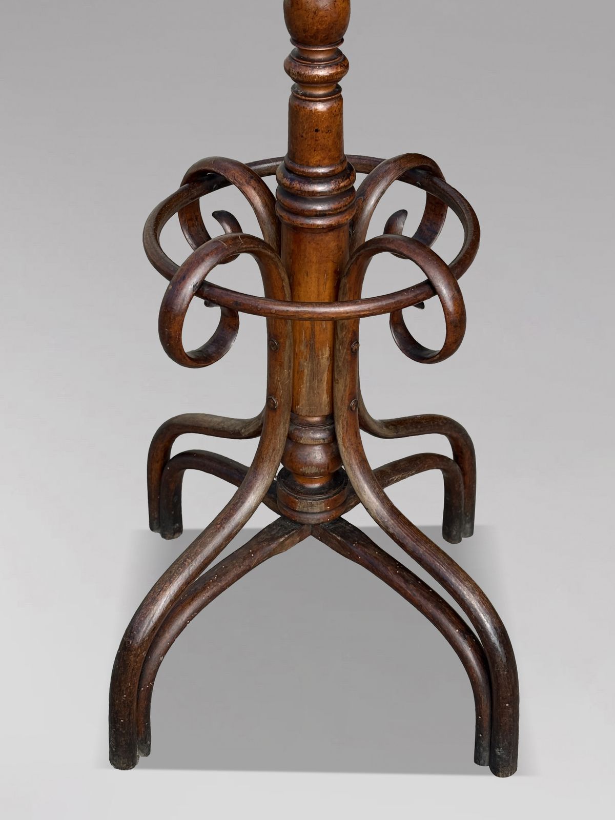 19th Century Bentwood Coat & Hat Stand Labelled Fischel photo furniture