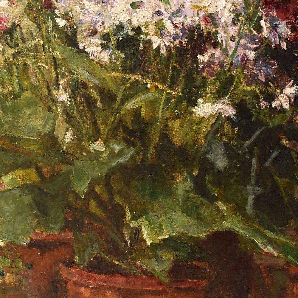 Still Life Flowers Painting, Spring Floral, Cornflowers And Daisies, Oil On Canvas, Antique, XIX. photo buy