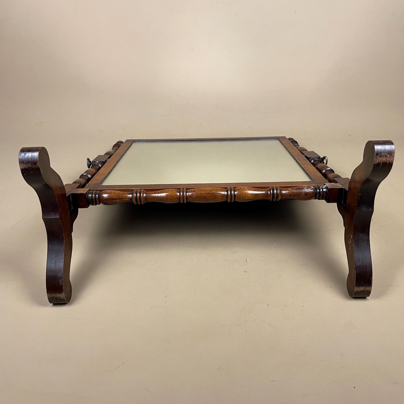 photo for sale Antique Wooden Dressing Table Mirror Adjustable Tabletop Freestanding Stand Edwardian Small Cheval Make Up Shaving Mirror