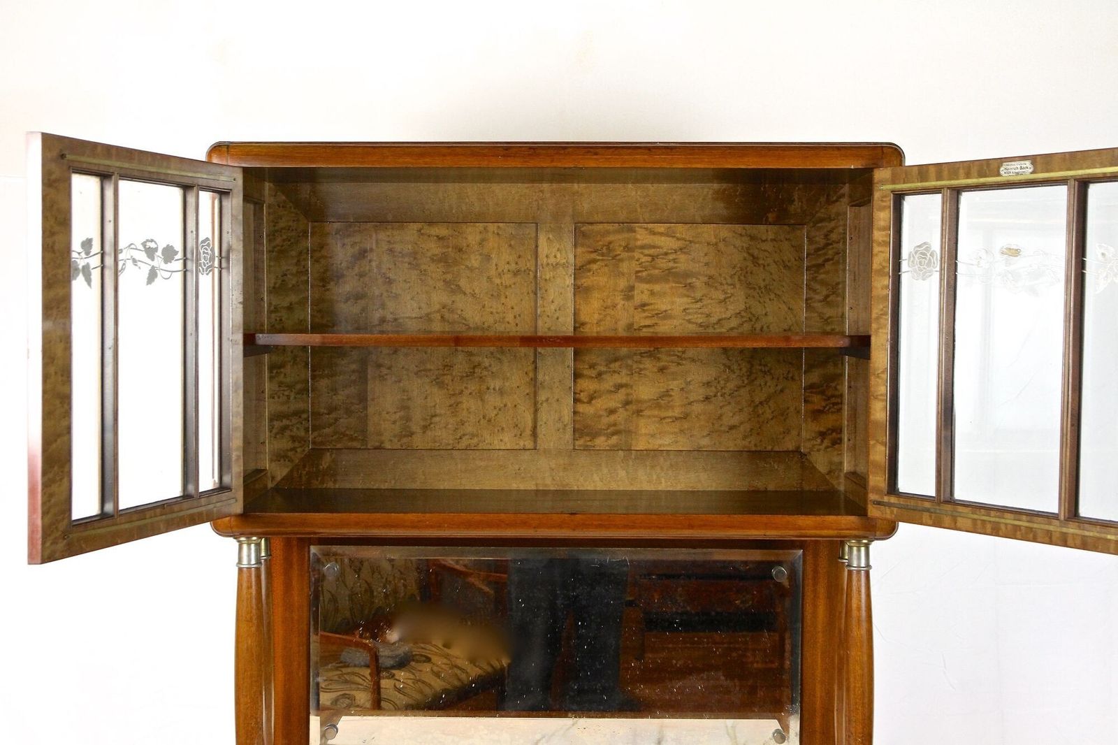 20th Century Art Nouveau Cabinet/ Buffet By H. Bäck,Mahogany, Austria Ca. 1910 photo vinterior