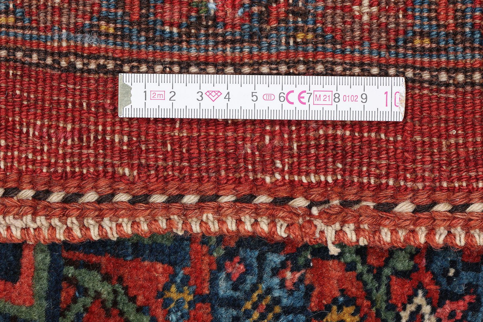 Antique Bijar Rug, 1890, 467 × 335 Cm, Deep Red And Navy photo vintage