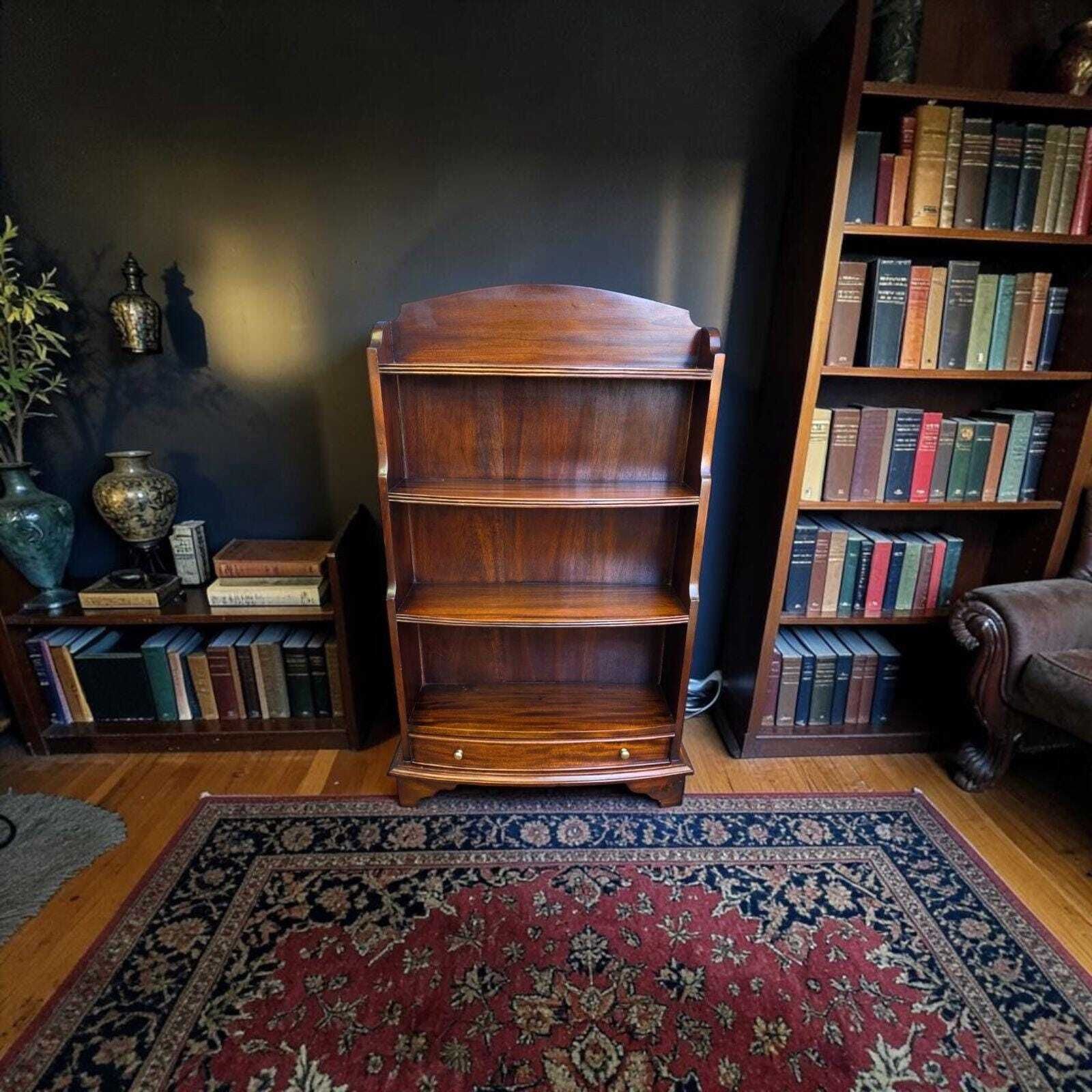 Vintage Rosewood Open Bookcase / One Drawer / C1970