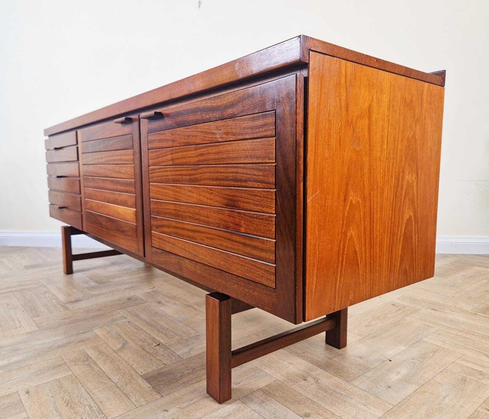 White & Newton Vintage Mid Century Teak Danish Design Sideboard Buffet Credenza Bl745 photo Furniture