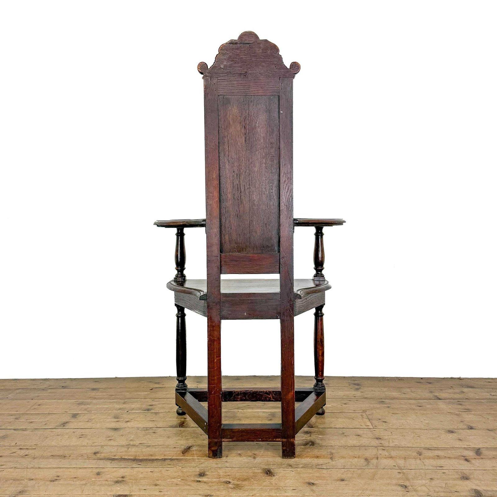 Antique Carved Oak Elbow Chair | Antique Armchairs | Wainscot Chair | Antique Furniture | Hallway Furniture (M 6876) photo Furniture