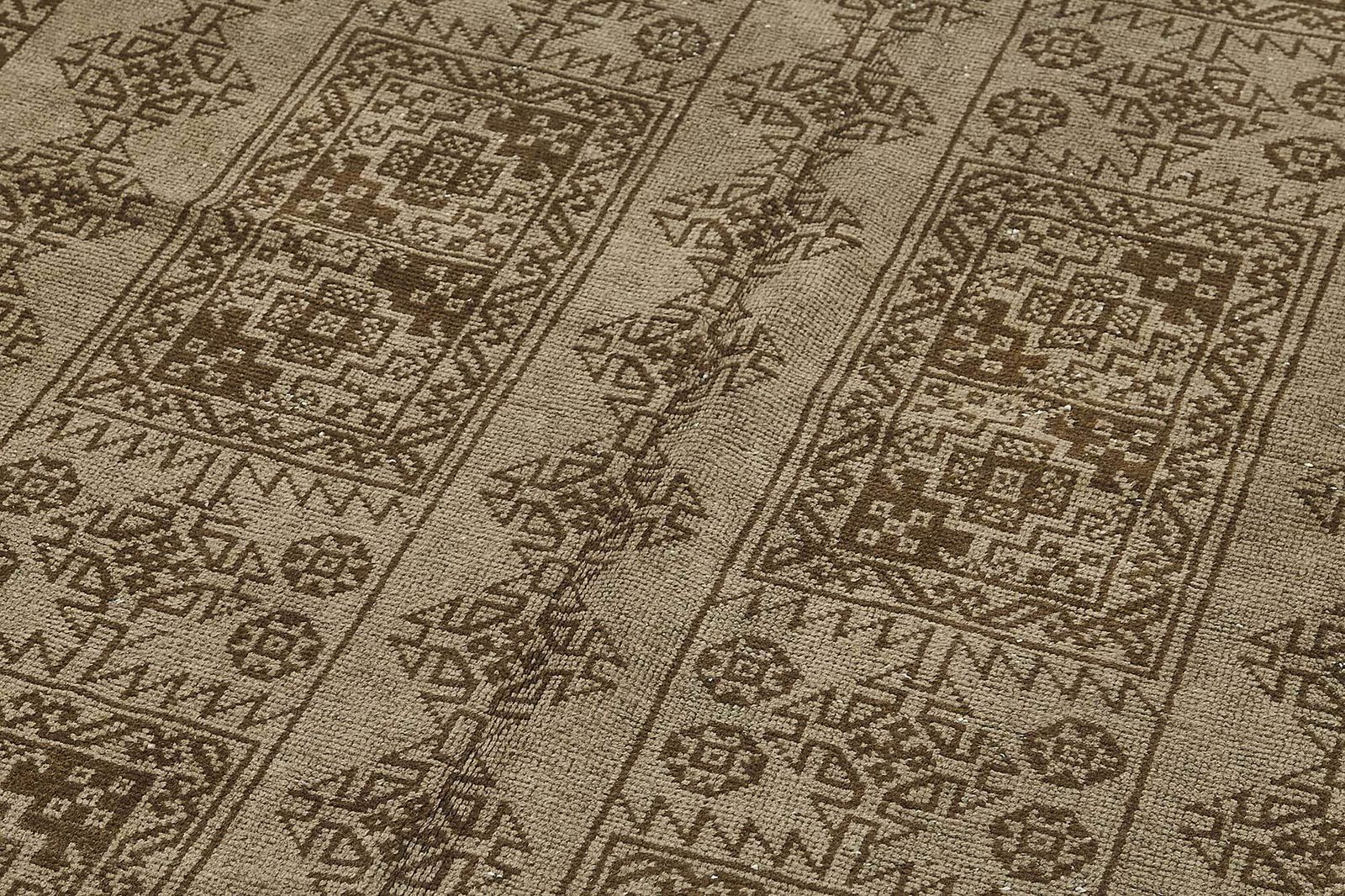 Tapis afghan Kunduz d'époque, beige, 6x10 - 50136 photo 2496.0