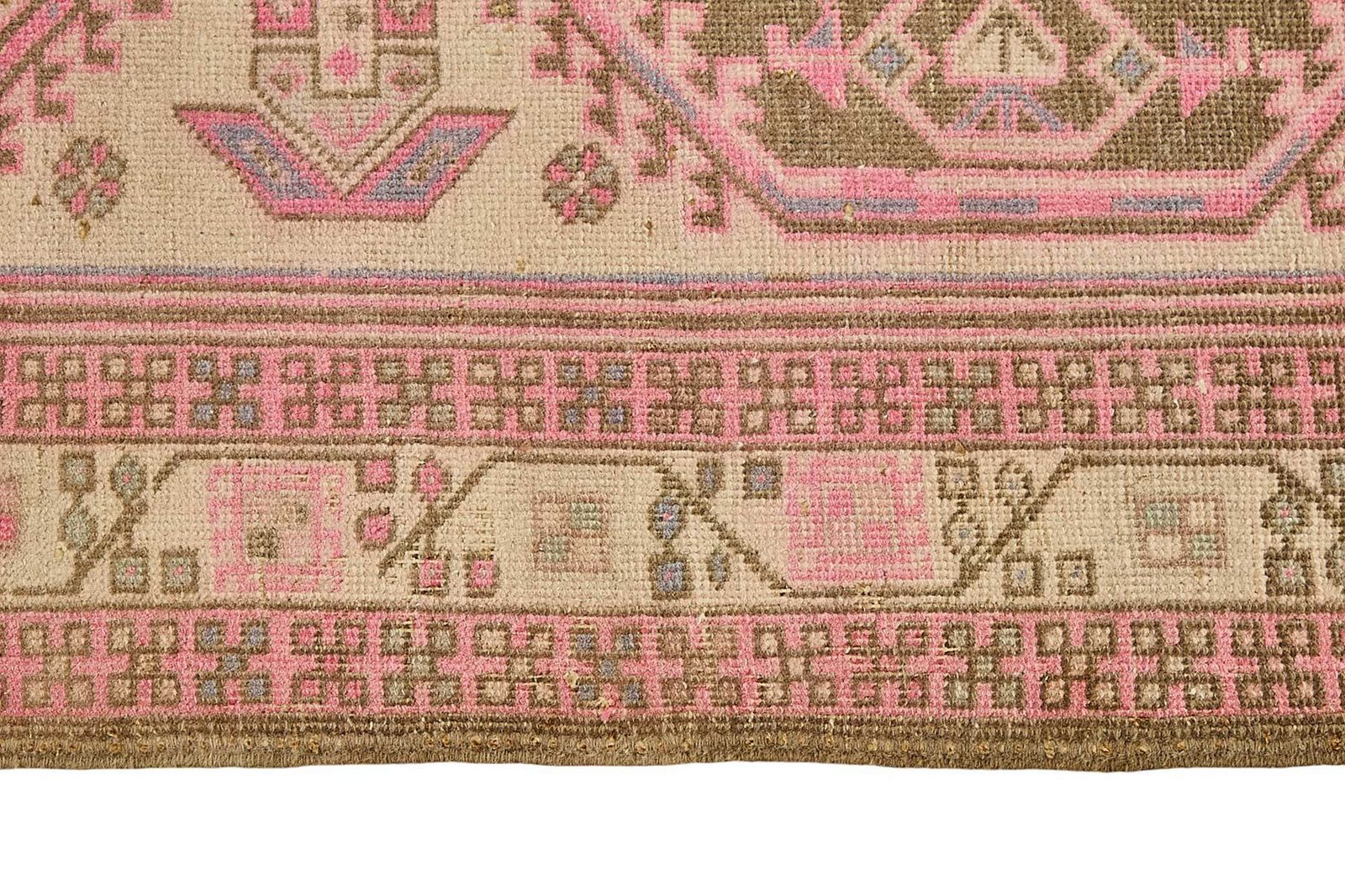 Tapis de couloir d'époque turc Kars 3x10 photo vintage