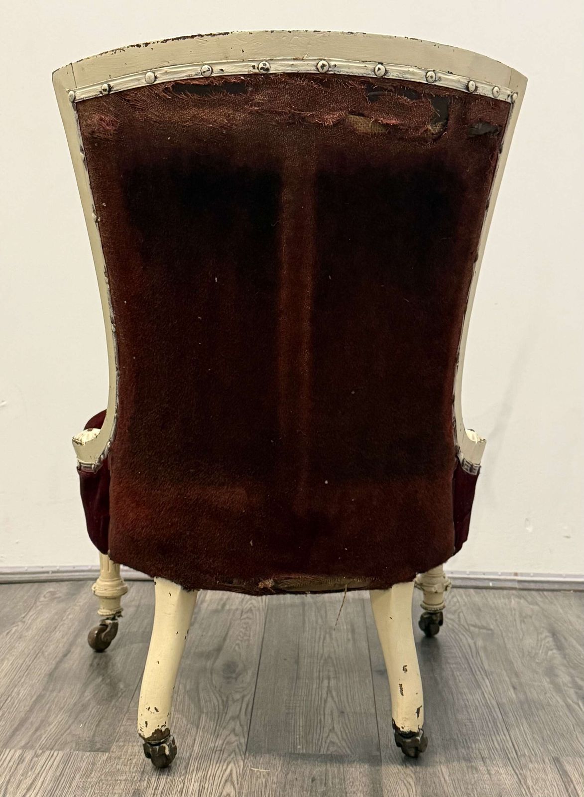 Victorian Red Velvet Chair, 1800s photo buy