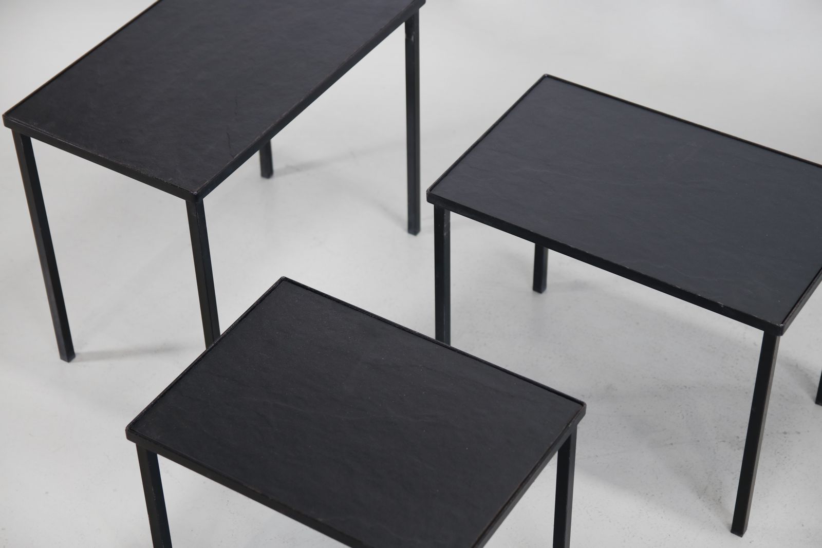 Minimalist Set Of Slate Side Tables By Artimeta, Designed By Floris Fiedeldij photo Furniture