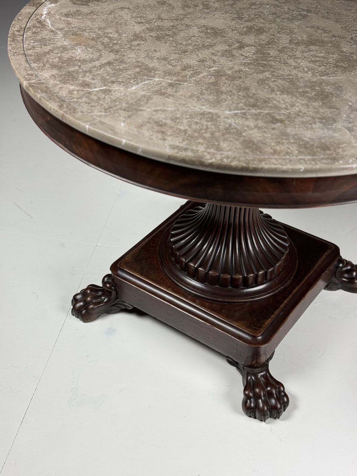 Mahogany Center Table 19th Century photo vintage