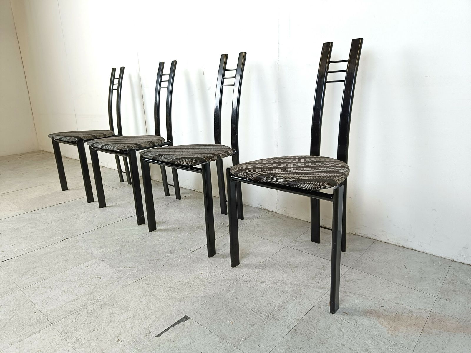 Post Modern Dining Chairs, 1980s Set Of 4 photo for sale