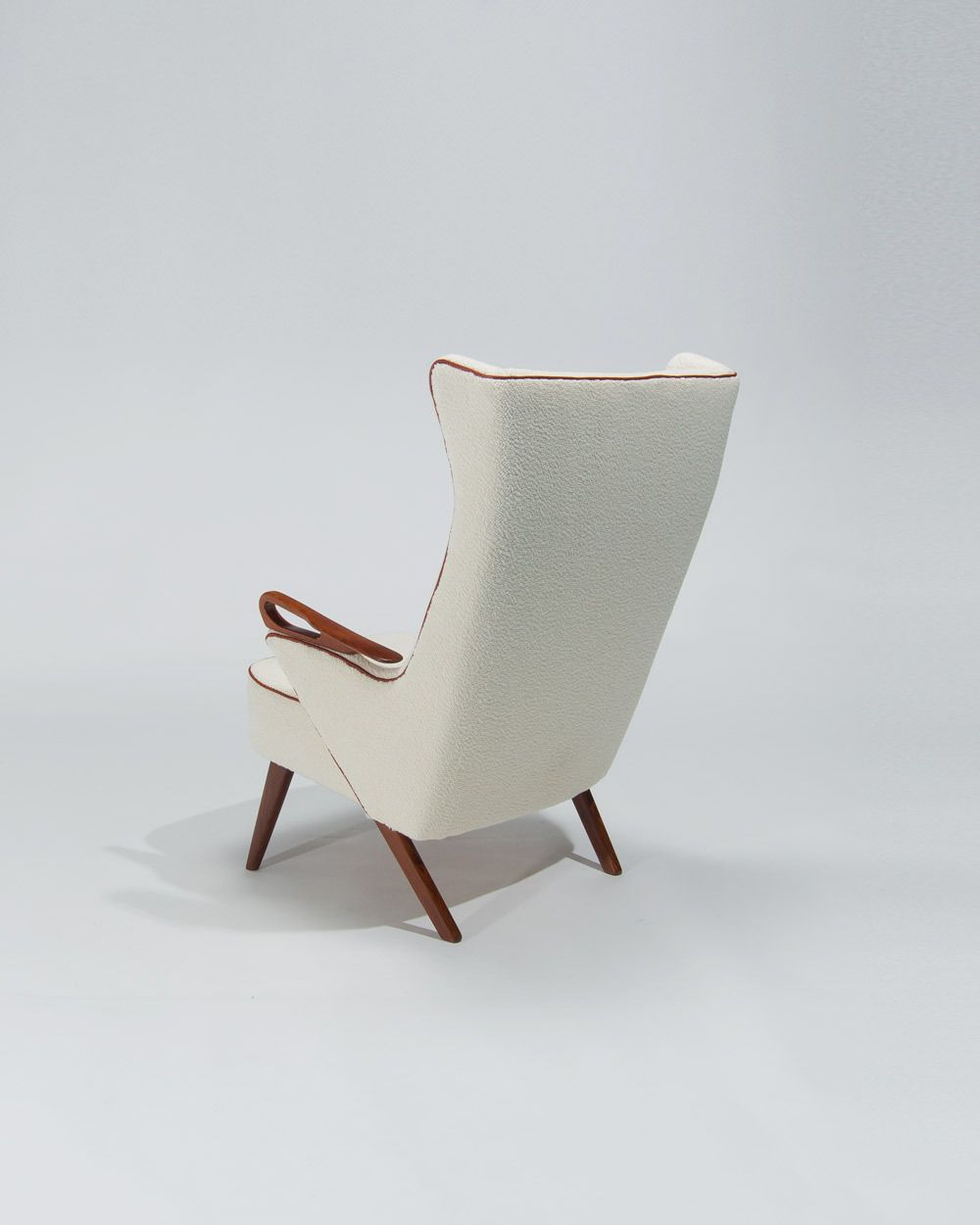 Chresten Findahl Brodersen High Back Lounge Chair Danish Teak 1950s photo 3700.0
