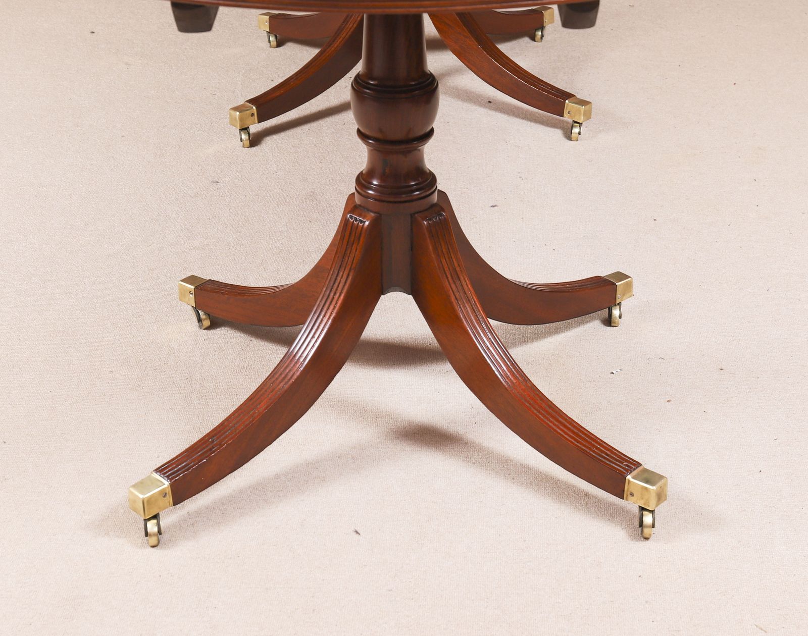 Furniture 11ft Regency Triple Pillar Dining Table Circa 1820 Set photo