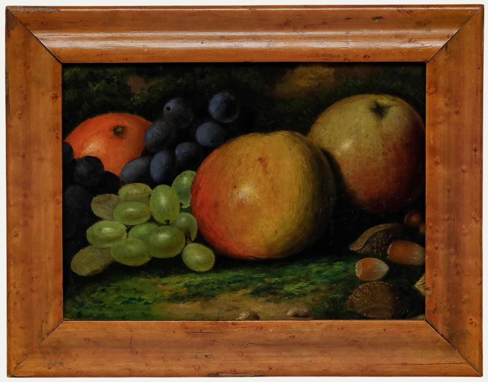 English School 19th Century Oil Autumn Fruits
