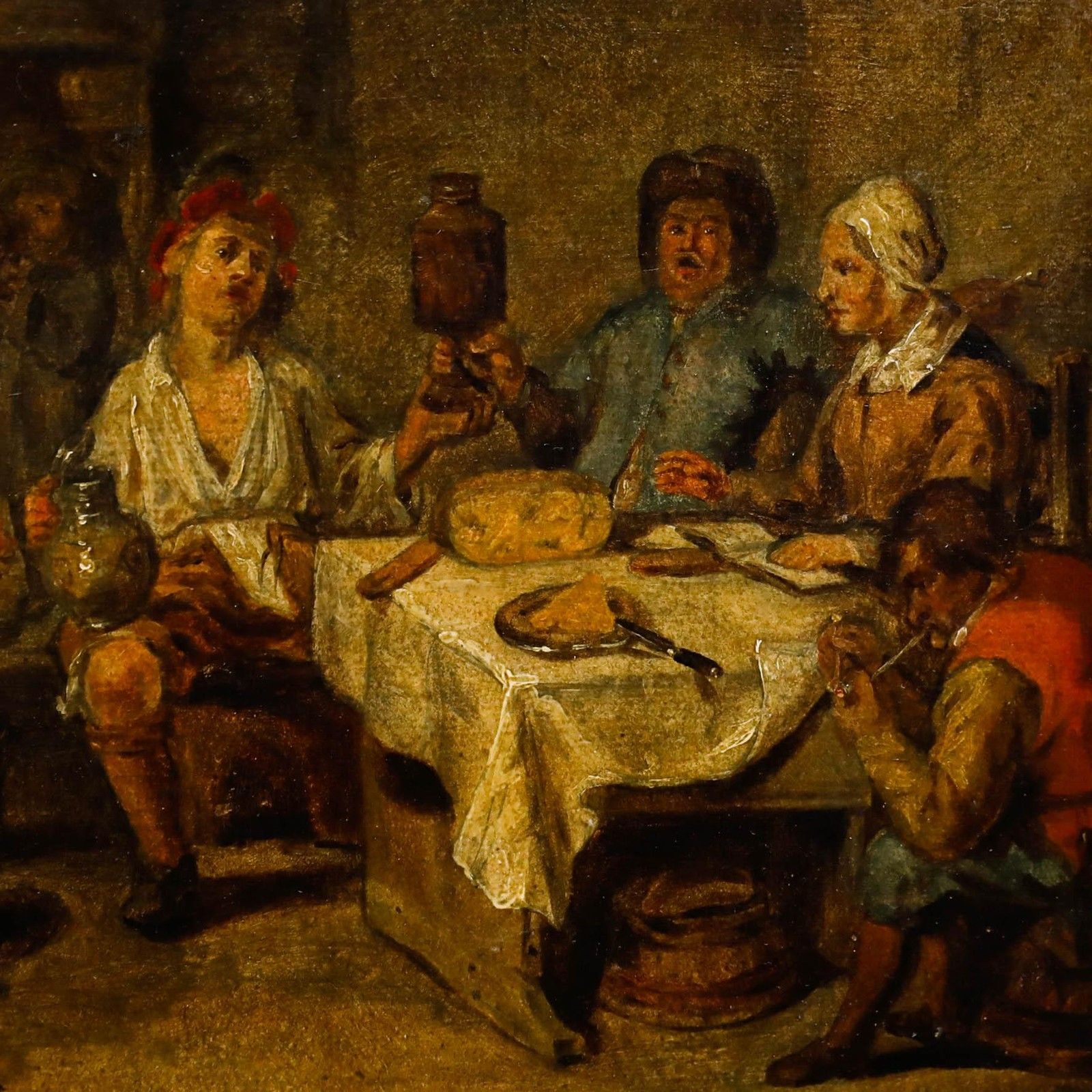 After Willem Van Herp (1614 1677) Framed 19th Century Oil, Le Petit Chaudron photo Art
