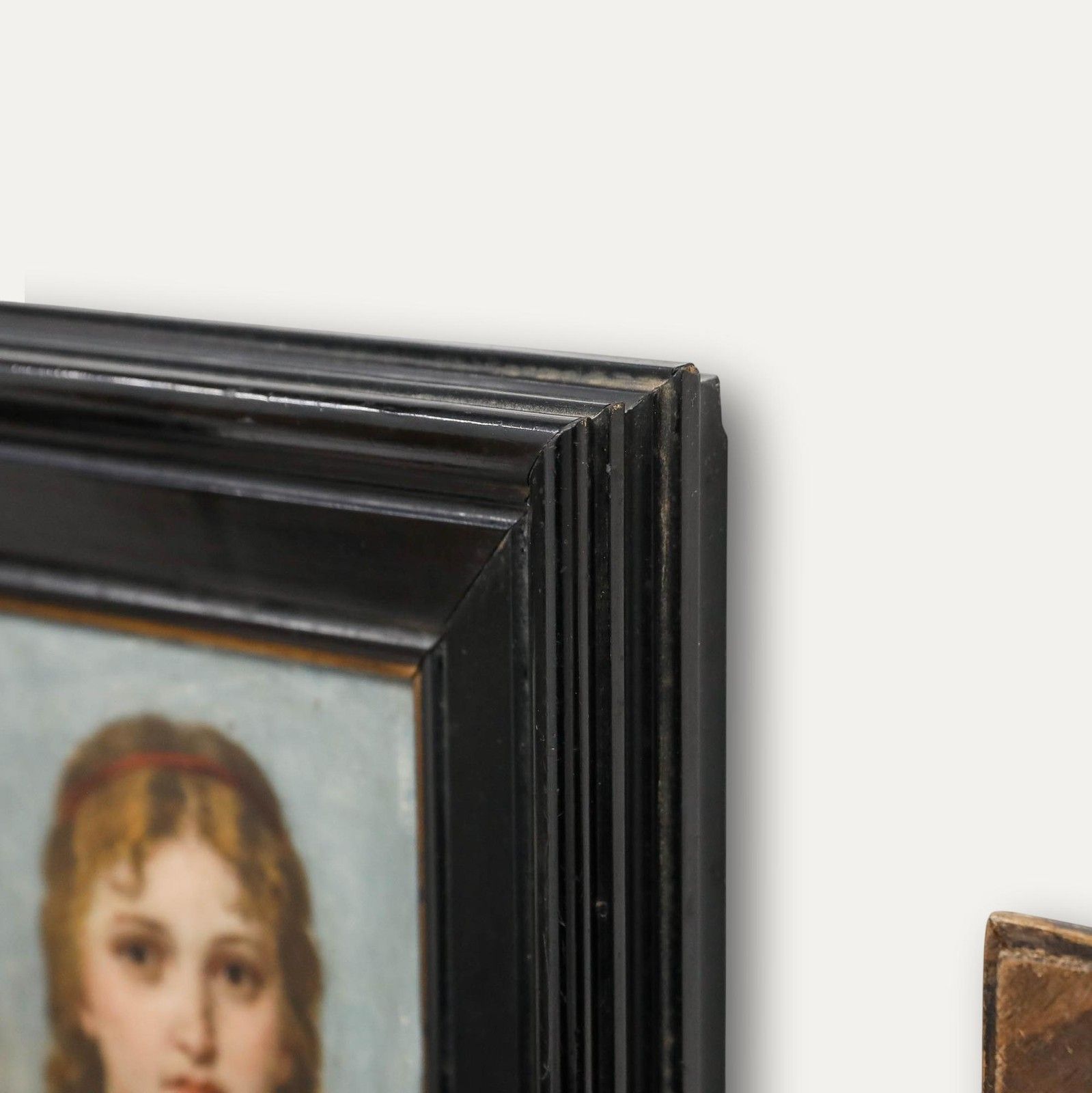 Erhard Winterstein (1841 1919) Framed 1898 Oil, Lady With The Red Headband photo 550.0
