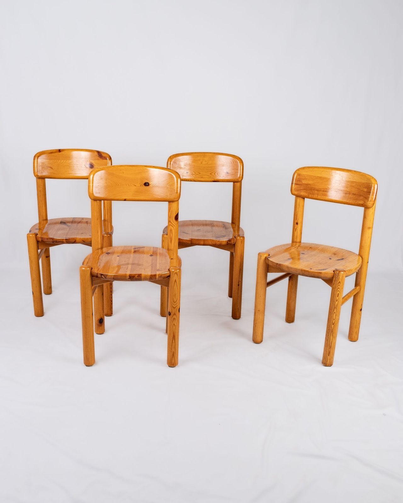 Set Of 4 Pine Chairs By Rainer Daumiller, Denmark, 1970s photo furniture