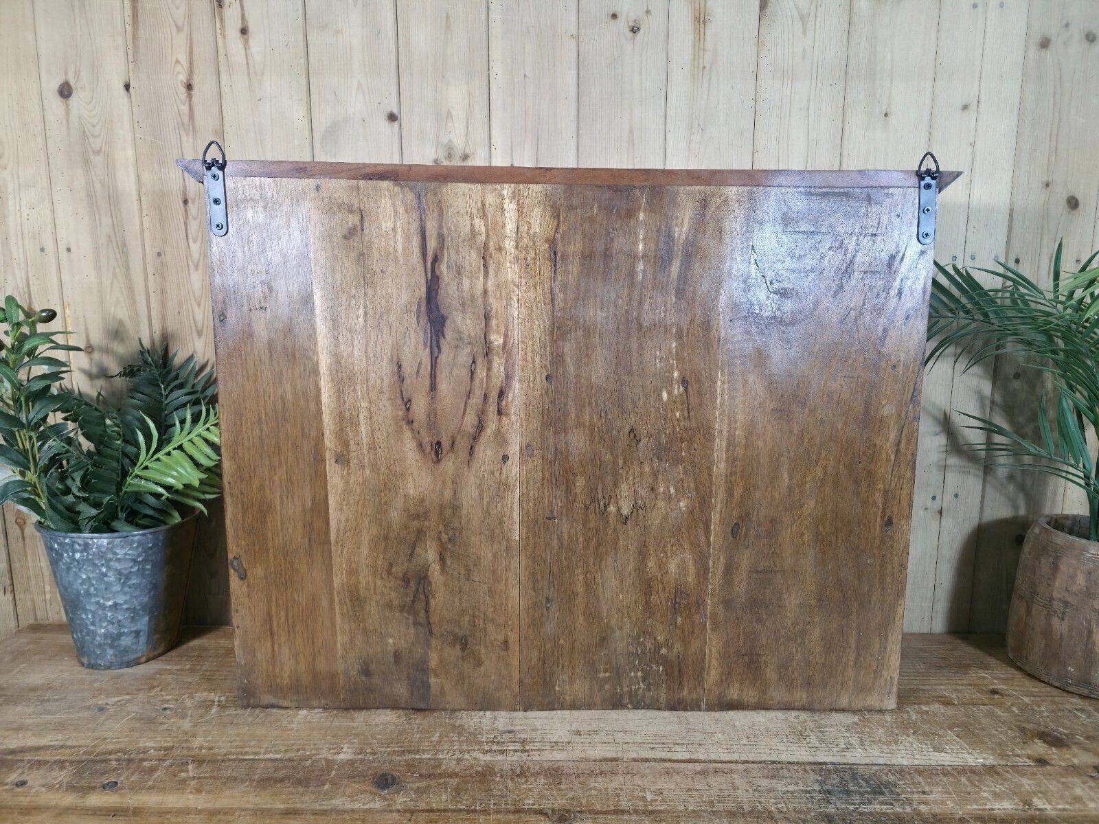 Vintage Reclaimed Indian Carved Wooded Arched Temple Wall Display Shelf Shelves photo vinterior