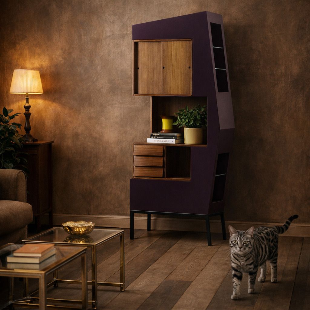 Piet Cabinet Echo By Di Mano In Mano Wood Italy 2000s photo furniture