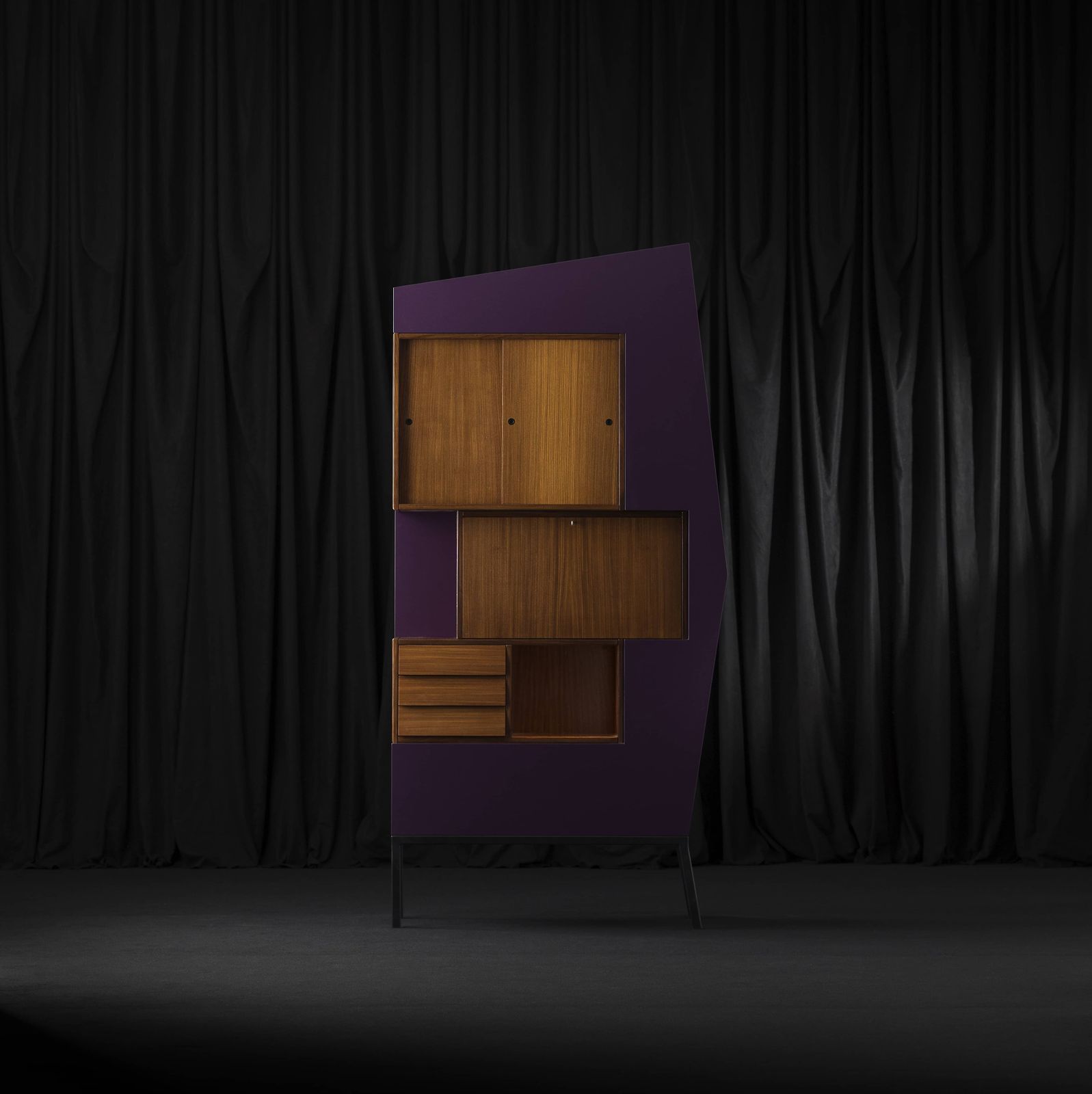 Piet Cabinet Echo By Di Mano In Mano Wood Italy 2000s photo for sale