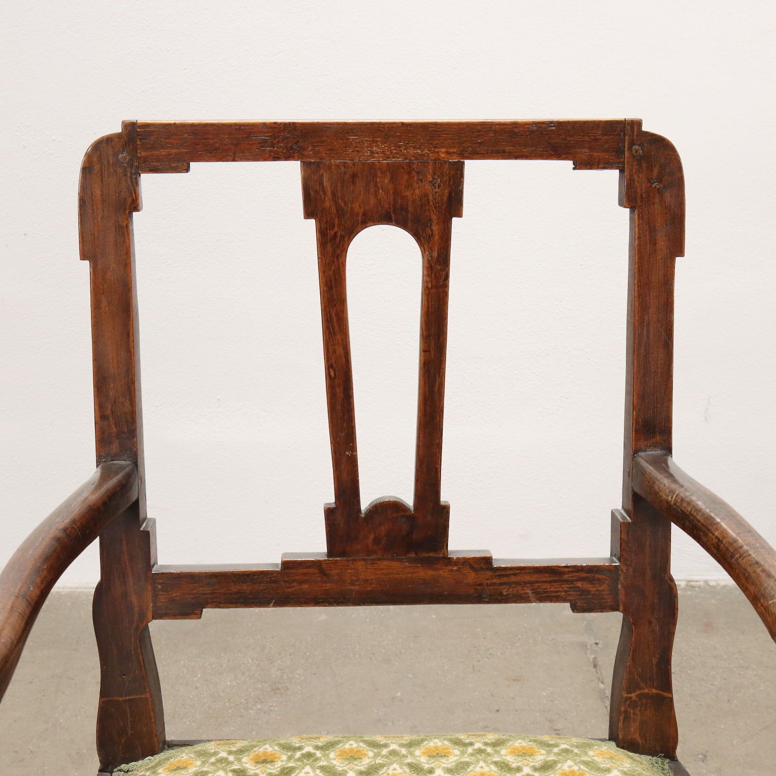 Antieke fauteuil in Directoire-stijl, stof, Italië, eind 19e eeuw photo Meubels