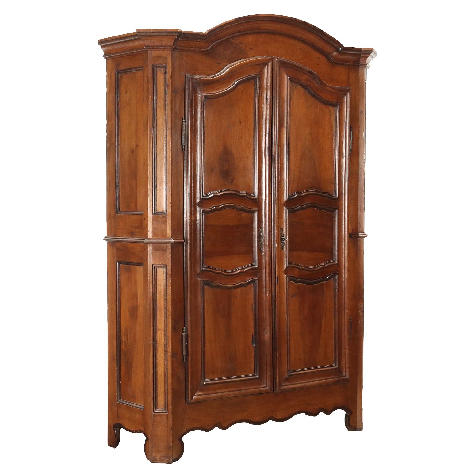 Piedmontese Wardrobe Early XVIII Century Paneled Doors Walnut