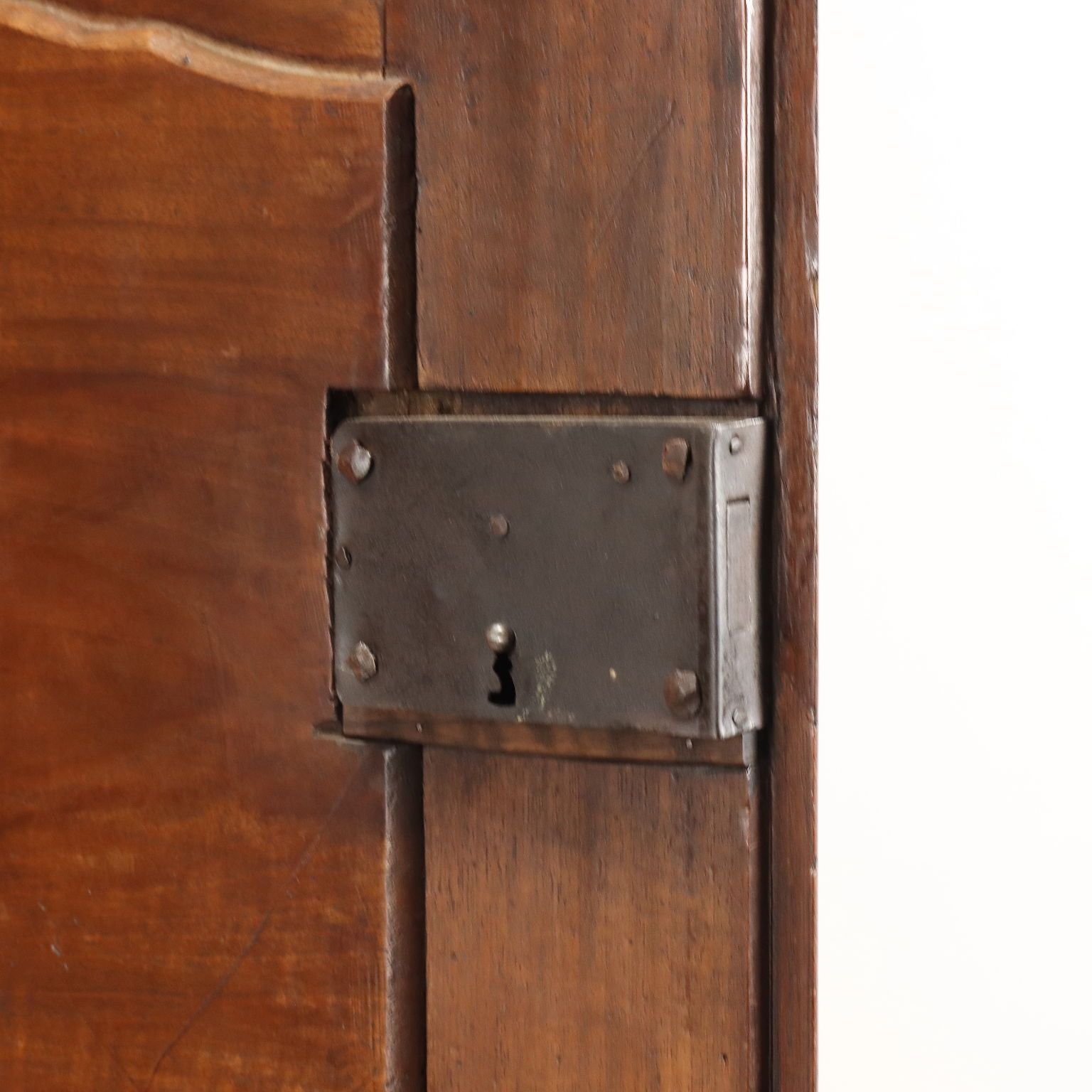 photo furniture Piedmontese Wardrobe Early XVIII Century Paneled Doors Walnut