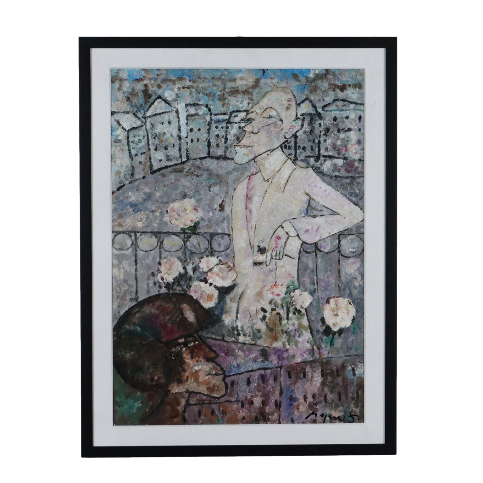 Contemporary Painting Copy Signed Rognoni XX Century