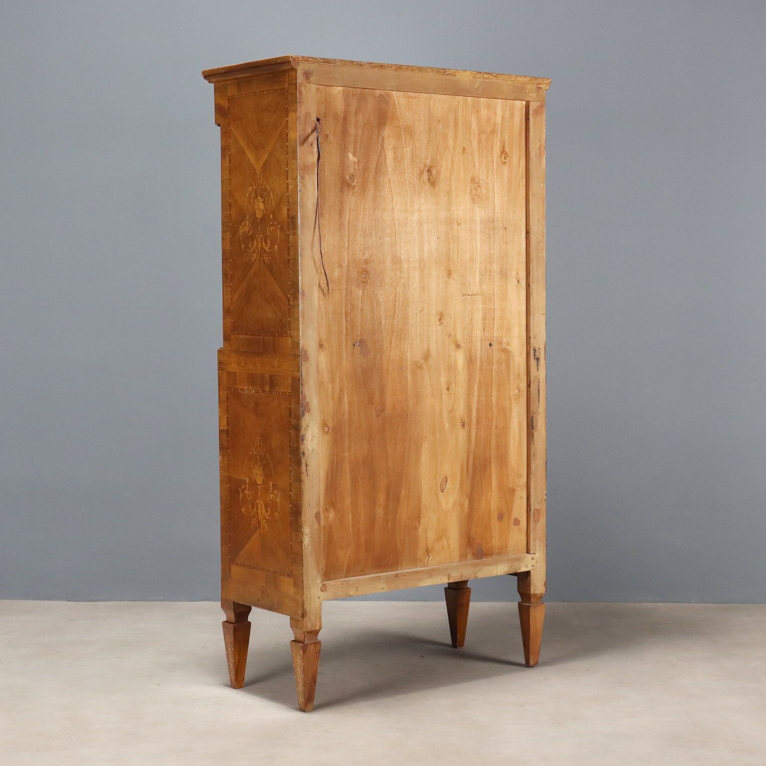 photo buy Antique Empire Style Walnut Veneer Secretary – Italy, 20th Century