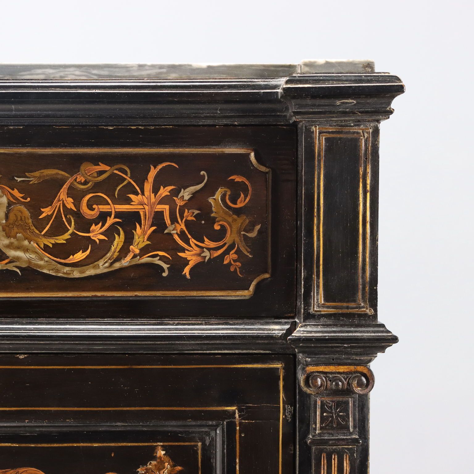 Antique Secretraire Mahogany Drawers Italy XIX Century photo 1110.0