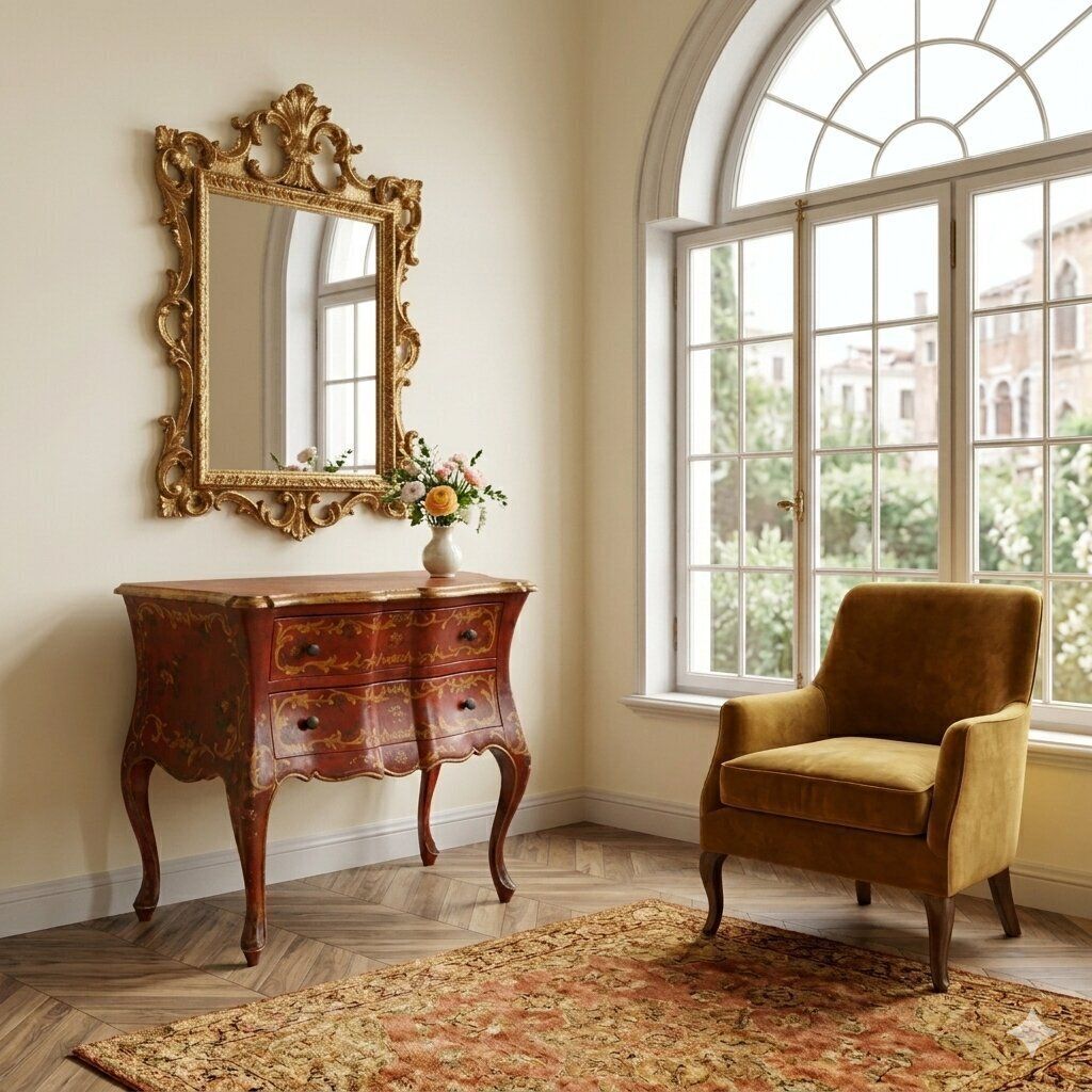 Ladekast Venetiaanse Barokstijl Italië 19e Eeuw photo furniture