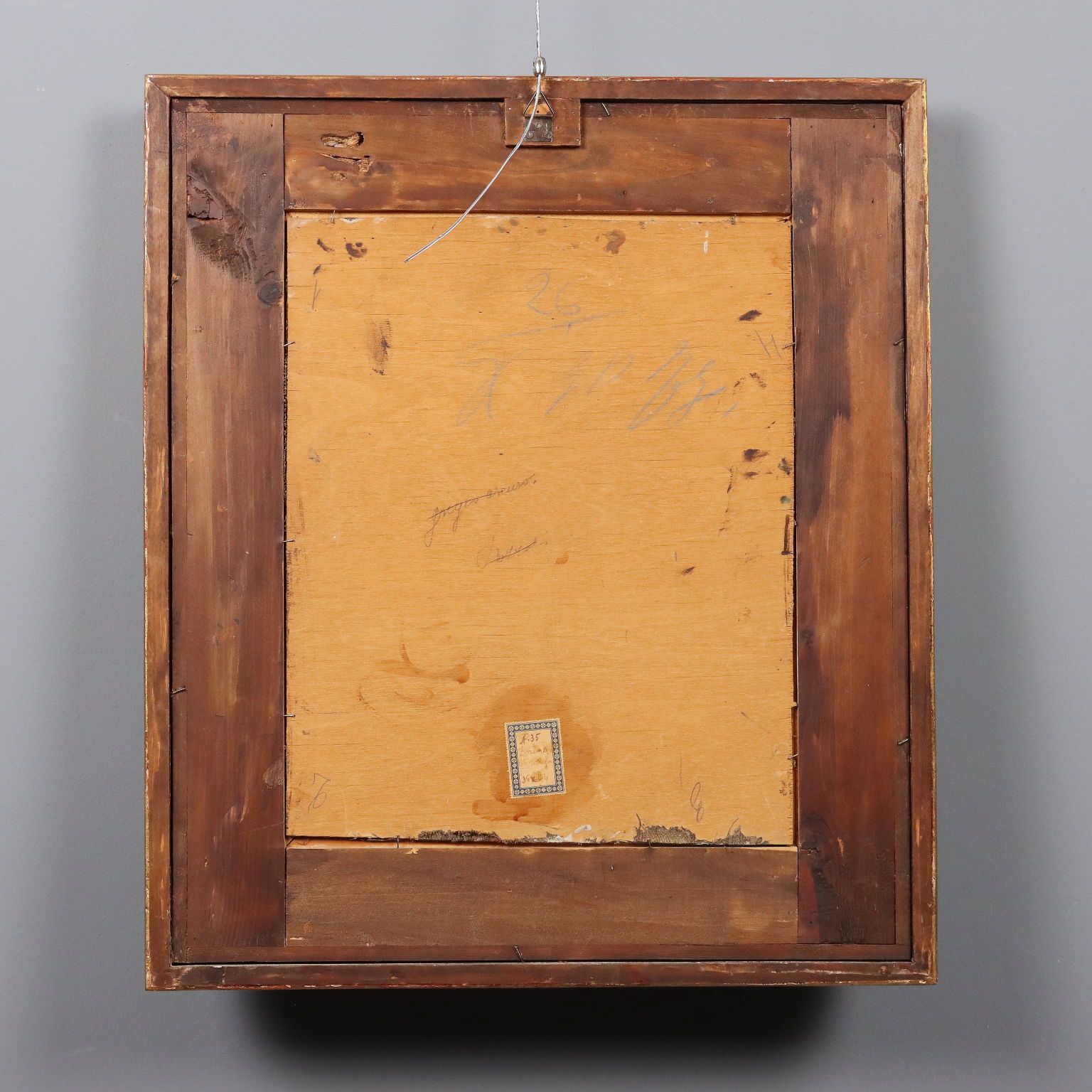 photo furniture Peinture moderne signée Casimiro Ottone, portrait féminin, XXe siècle