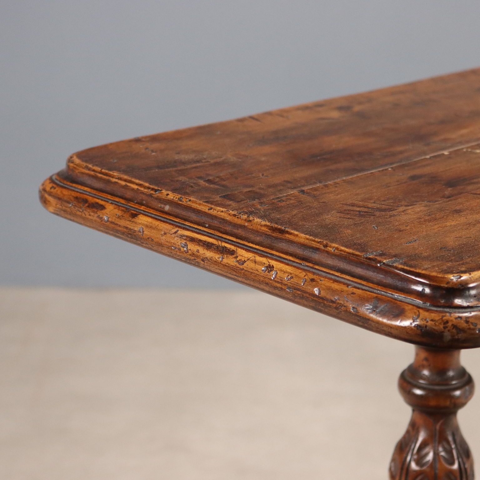 Antique Console Walnut Painted Poplar Italy XX Century photo Furniture