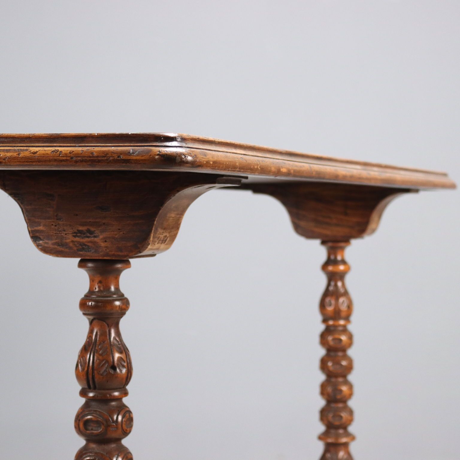 Antique Console Walnut Painted Poplar Italy XX Century photo 520.0