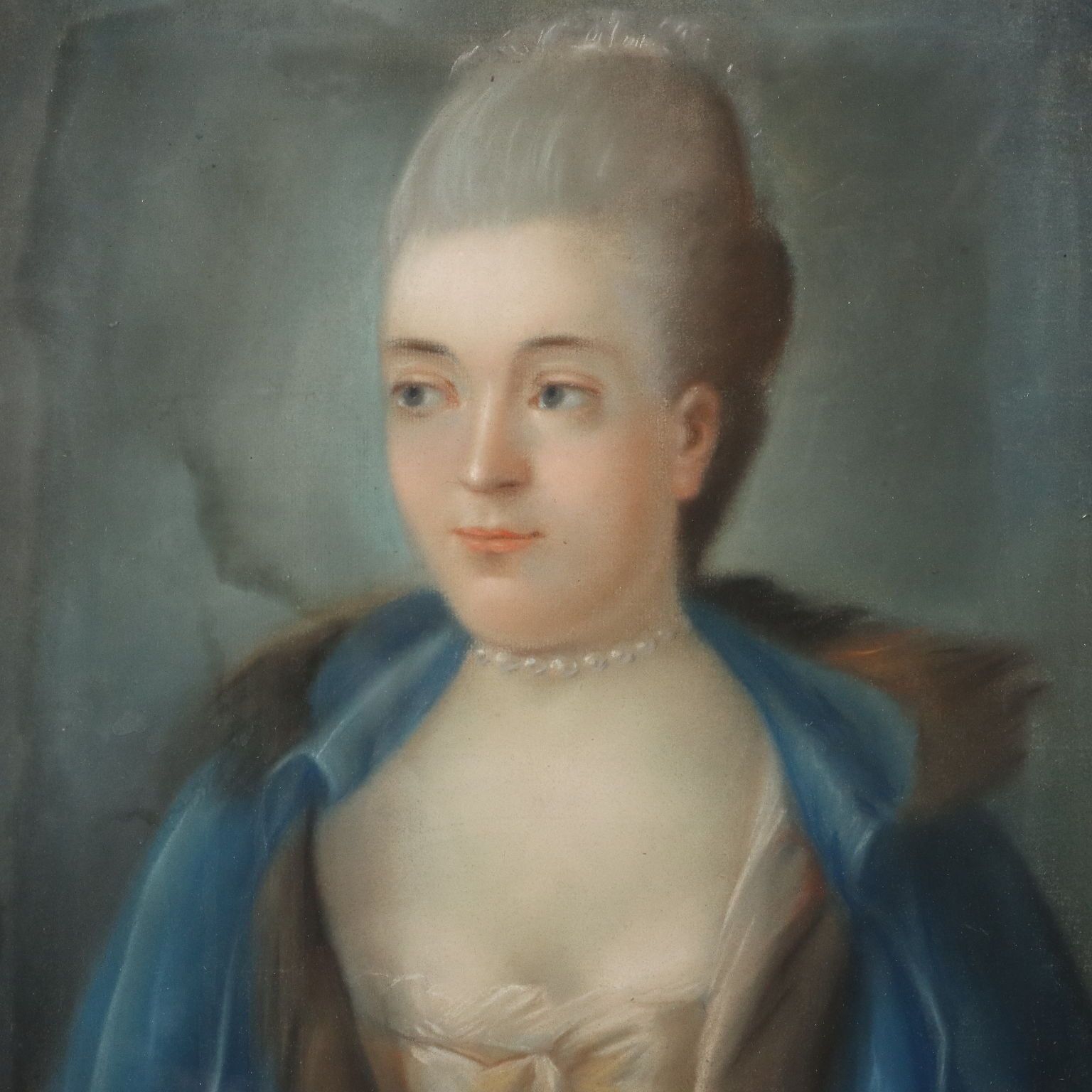 Antique Painting Portrait Of Marie Antoinette Of Habsburg Lorraine photo for sale