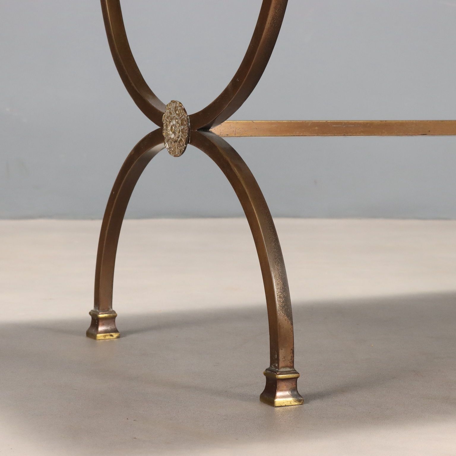 photo furniture Antique Center Table Bronze Stone Top Italy XX Century