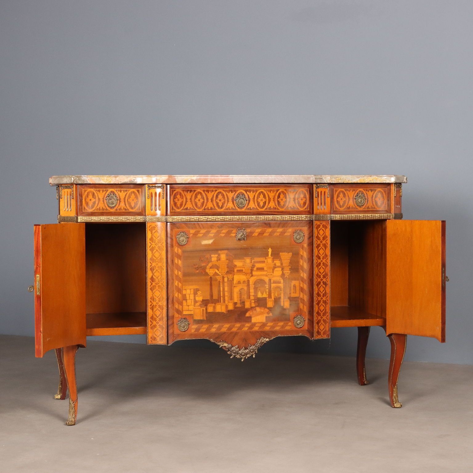 Antique Chest Of Drawers Napoleon III Various Woods Italy XX Century photo Furniture