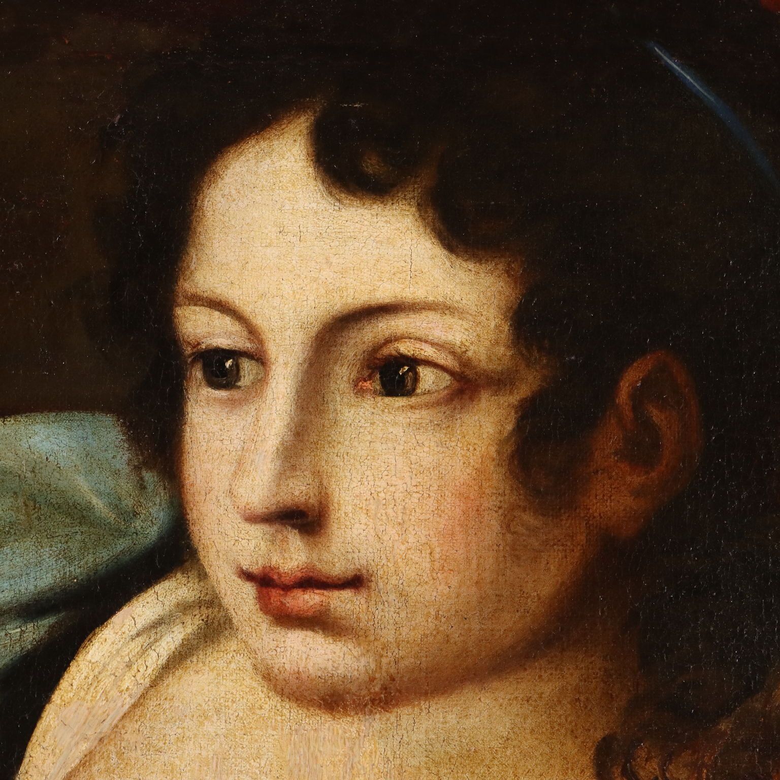 Antiek schilderij, allegorie van de Naastenliefde, volgeling van Carlo Cignani, 17e eeuw photo Kunst
